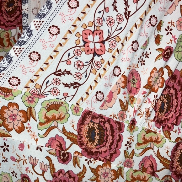 COPY - Prettygarden Floral Chinoisserie Print Wrap Maxi Dress EUC - Picture 6 of 6